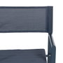 Silla Director Azul Aluminio-Textileno 56 X 53 X 84 cm (Set de 2)