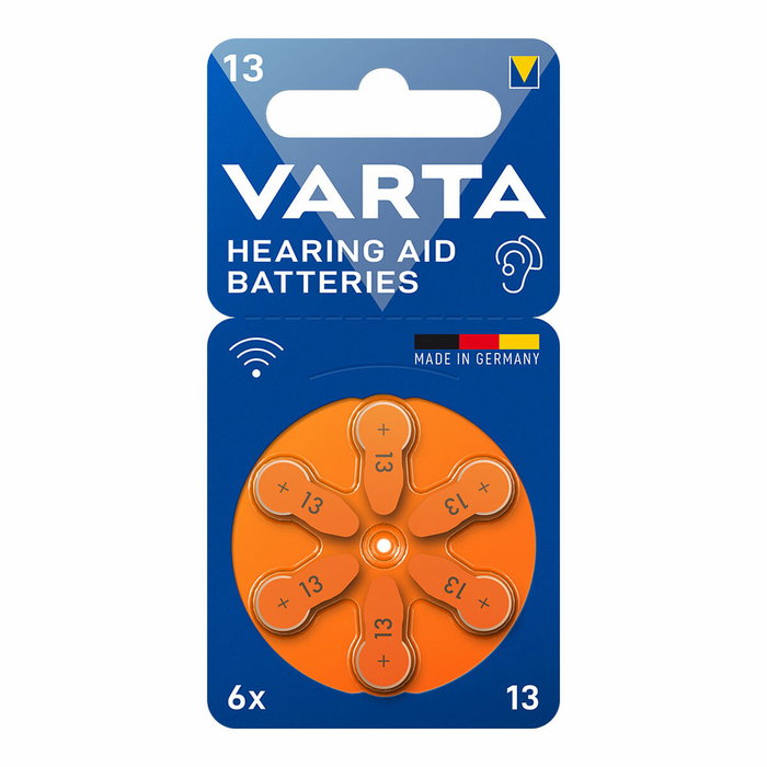 Varta Baterías para Audífonos Tipo 13, Pack de 6 unidades Varta Baterías para Audífonos Tipo 13, Pack de 6 unidades