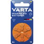 Varta Pilas para Audífonos 13, Zinc-Aire 1,45 V (Pack de 6)