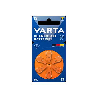 Varta Baterías para Audífonos Tipo 13, Pack de 6 unidades Varta Baterías para Audífonos Tipo 13, Pack de 6 unidades