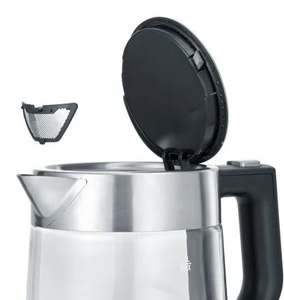 Severin WK 3468 Hervidor de Agua de Vidrio y Acero Inoxidable 1L Severin WK 3468 Hervidor de Agua de Vidrio y Acero Inoxidable 1L