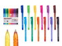 Pincello Set 12 Bolígrafos Fluor Semigel con 13.5 cm x 17 cm x 2 cm (Set de 24)