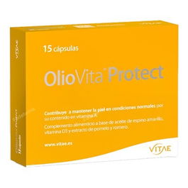 VITAE Oliovita Protect 15 Cápsulas Hidratante y Antioxidante con Espino Amarillo, Pomelo y Romero