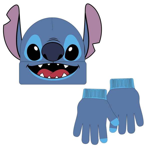 Cerdá Set Gorro y Guantes Stitch Disney 100% Acrílico Cerdá Set Gorro y Guantes Stitch Disney 100% Acrílico