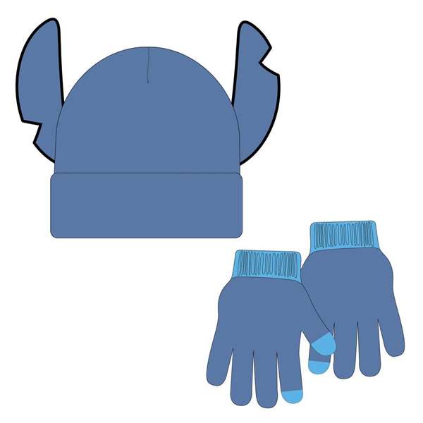 Cerdá Set Gorro y Guantes Stitch Disney 100% Acrílico Cerdá Set Gorro y Guantes Stitch Disney 100% Acrílico