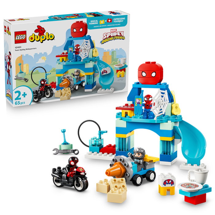 LEGO DUPLO Marvel Aracnocuartel de Spidey y su Superequipo 10464, Juguete de Construcción para Niños de 2+ Años LEGO DUPLO Marvel Aracnocuartel de Spidey y su Superequipo 10464, Juguete de Construcción para Niños de 2+ Años