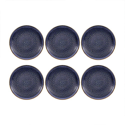 Summa Moon Blue Plato Llano Coupe 25 cm (Set de 6)