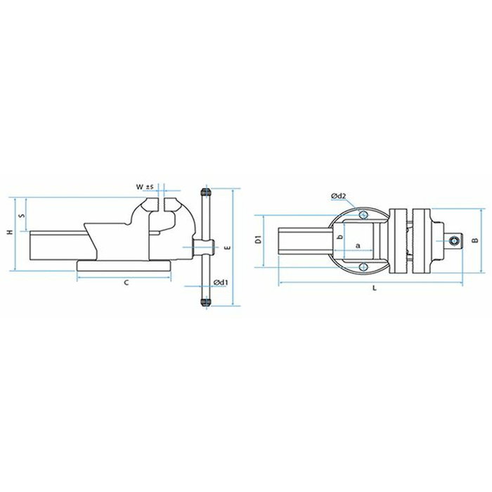 Tornillo de banco carpintería KANCA Castillo Mini 50 mm