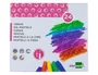 Liderpapel Lápices de Cera Semi Blandos Caja 24 Unidades Colores Surtidos Forma Hexagonal Papel Antimanchas Uso Escolar