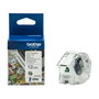 Brother CZ-1002 Cinta para Etiquetadora 12 mm x 5 m Blanco sobre Verde