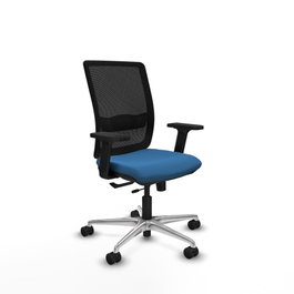 PIQUERAS Y CRESPO Silla de oficina Haches Azul claro y Negro