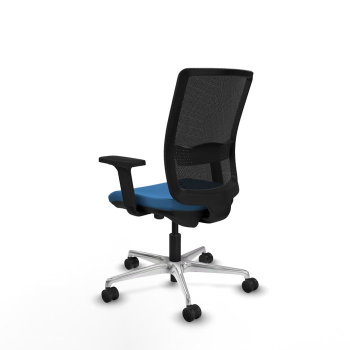 PIQUERAS Y CRESPO Silla de oficina Haches Azul claro y Negro