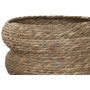 DKD Home Decor Set de 3 Maceteros de Fibra Trenzada Natural