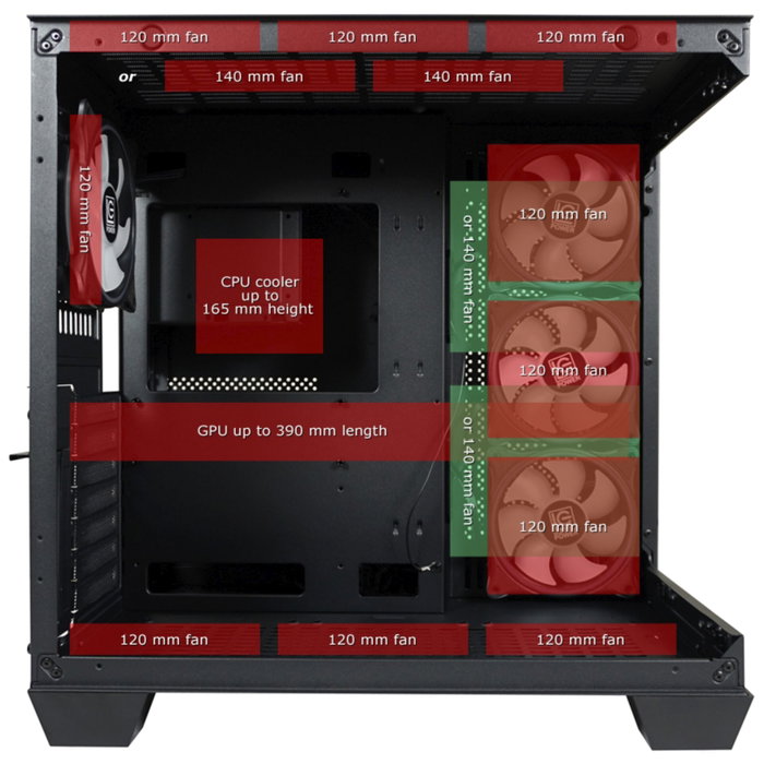 LC-Power LC-809B-ON Dark Storm_X ATX Gaming Enclosure LC-Power LC-809B-ON Dark Storm_X ATX Gaming Enclosure