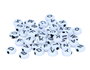 Innspiro Cuentas de letras redondas de plástico blanco 7mm, 300 unidades