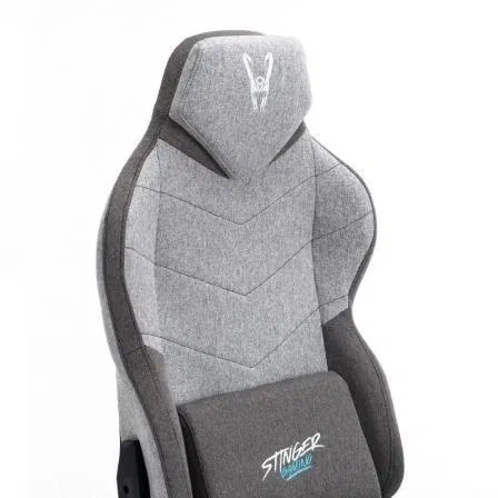 Woxter Silla Gaming Stinger Station Titan/ Light GM26-113 Tela Hidrófuga Ajustable 2D Respaldo 170º Reposabrazos y Cojín Lumbar