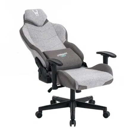 Woxter Silla Gaming Stinger Station Titan/ Light GM26-113 Tela Hidrófuga Ajustable 2D Respaldo 170º Reposabrazos y Cojín Lumbar