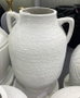 DKD Home Decor Tinaja Romantico Blanco Fibra de Vidrio 41 x 60 x 39 cm