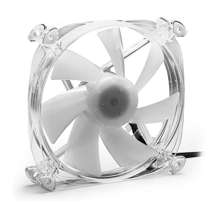 Sharkoon SHARK Disc Ventilador RGB 120mm Transparente 12 cm 1000 RPM Flujo Aire 59 m3/h 3-pin 4-pin con LED