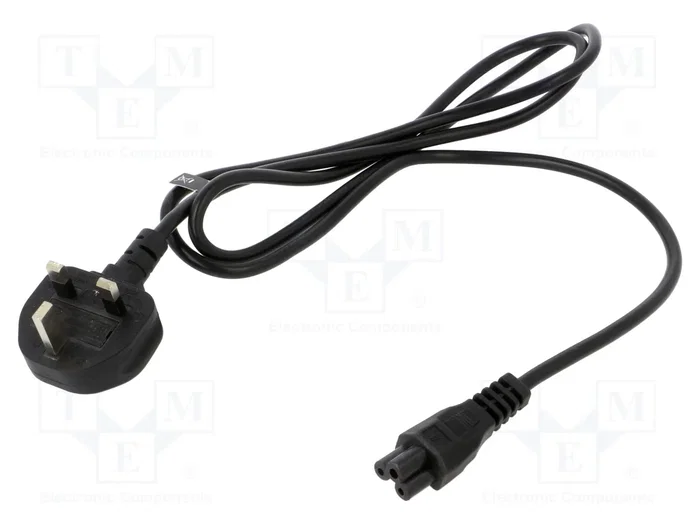 POS Cable de alimentación H03VV-F BS 1363 (G) a IEC C5, 1,5m POS Cable de alimentación H03VV-F BS 1363 (G) a IEC C5, 1,5m