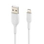 Belkin CAA001BT2MWH Cable USB-A a Lightning 2 metros Blanco - Compatible con iPhone, iPad, Carga y Sincronización
