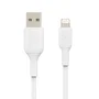 Belkin CAA001BT2MWH Cable de Conector Lightning a USB A 2 metros Macho Derecho Blanco para iPhone/iPad