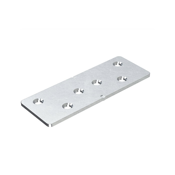 HERRAJES ALK Placa Recta Ancha Gabon 95-36-2Mm Zincado para Unión y Refuerzo de Estructuras HERRAJES ALK Placa Recta Ancha Gabon 95-36-2Mm Zincado para Unión y Refuerzo de Estructuras