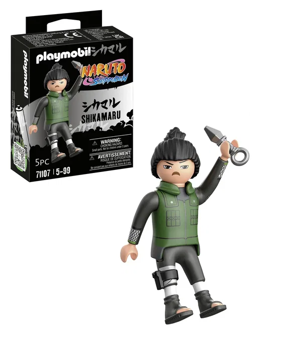 Playmobil 71107 Figura de Juguete Naruto Shippuden - Shikamaru, Personaje de Anime, Edad Recomendada 5 Años, Multicolor