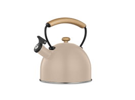 DKD Home Decor Tetera Inox Rubberwood 2,5L Beige