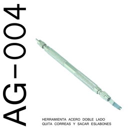 SAMI Utensilio de acero para quitar correas con pasador doble lado