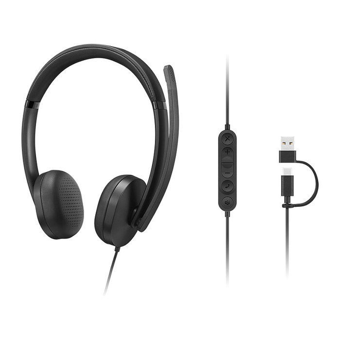 Lenovo VoIP Headset 5000 USB Tipo C Negro