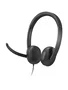 Lenovo VoIP Headset 5000 - Auriculares con Micrófono Diadema Alámbrico USB-C para Oficina/Call Center, Negro
