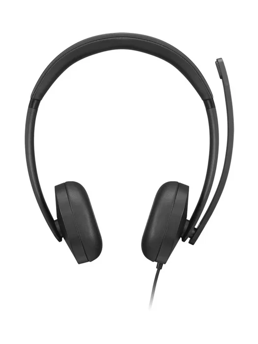 Lenovo VoIP Headset 5000 - Auriculares con Micrófono Diadema Alámbrico USB-C para Oficina/Call Center, Negro