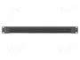 Lanberg Panel pasacables con cepillo 1U negro (AK-1103-B) para 19 pulgadas