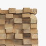 DKD Home Decor Armario Colección Cubic Teca Reciclada 45 x 180 x 50 cm