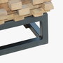 DKD Home Decor Armario Colección Cubic Teca Reciclada 45 x 180 x 50 cm