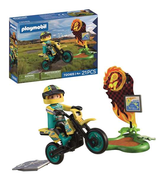 Playmobil CITY Action 70382 - Moto Todoterreno con Figura, Juguete para niños de 4 a 10 años