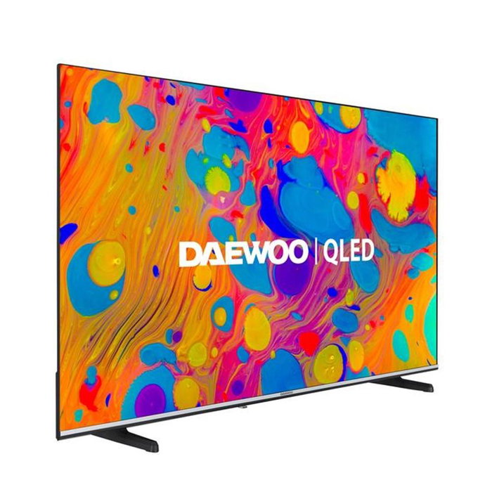 Daewoo 43DM56QV TV 43 Pulgadas QLED 4K Ultra HD Smart TV con Wi-Fi, HDR, 2x HDMI y Puerto USB para Grabación