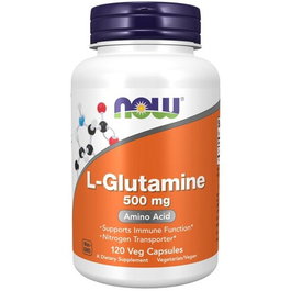 NOW L-Glutamina 500mg 120 cápsulas
