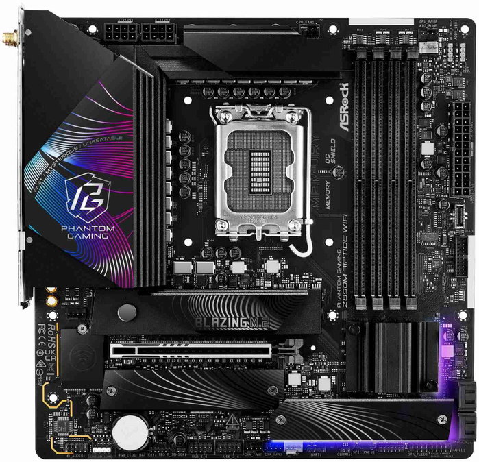 ASRock Phantom Gaming Z890M Riptide WiFi DDR5 micro ATX