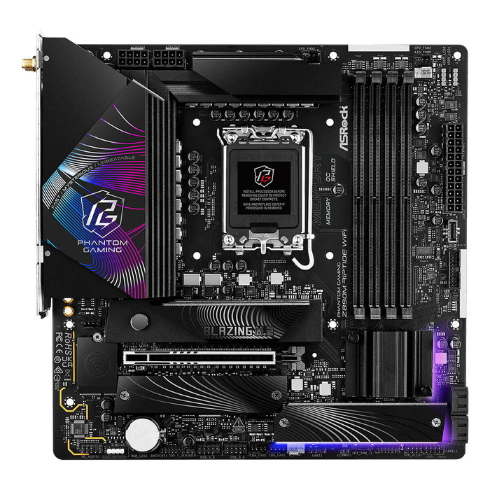 ASRock Phantom Gaming Z890M Riptide WiFi DDR5 micro ATX