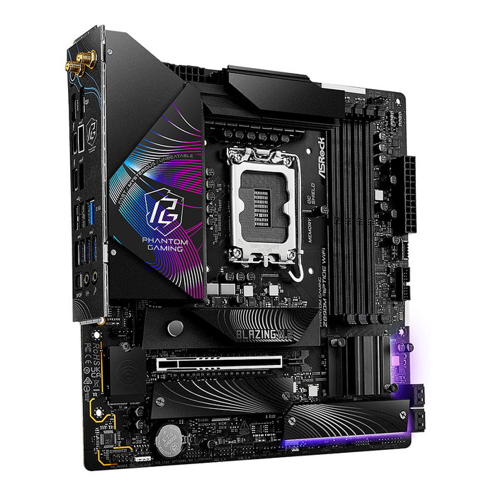 ASRock Z890M Phantom Gaming Riptide Wifi DDR5 Intel LGA 1851 Core Ultra Wi-Fi 6E (802.11ax) ASRock Z890M Phantom Gaming Riptide Wifi DDR5 Intel LGA 1851 Core Ultra Wi-Fi 6E (802.11ax)