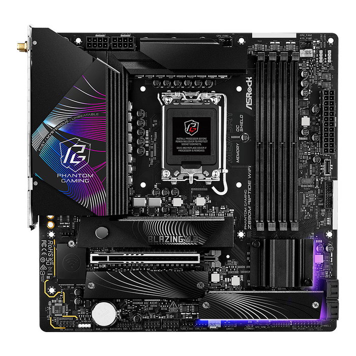 ASRock Z890M Phantom Gaming Riptide Wifi DDR5 Intel LGA 1851 Core Ultra Wi-Fi 6E (802.11ax) ASRock Z890M Phantom Gaming Riptide Wifi DDR5 Intel LGA 1851 Core Ultra Wi-Fi 6E (802.11ax)