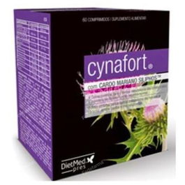 Dietmed Cynafort 60 Comp. - Complemento Alimenticio para Apoyo Hepático, Metabolismo Lipídico y Homocisteína con Cardo Mariano, Brócoli, Vitaminas B12, C, E y Zinc