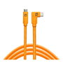 Tether Tools TetherPro USB-C a USB-C Right Angle naranja