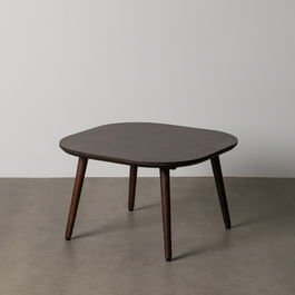 Mesita Marrón Oscuro Madera de Mango 65 X 65 X 40 cm