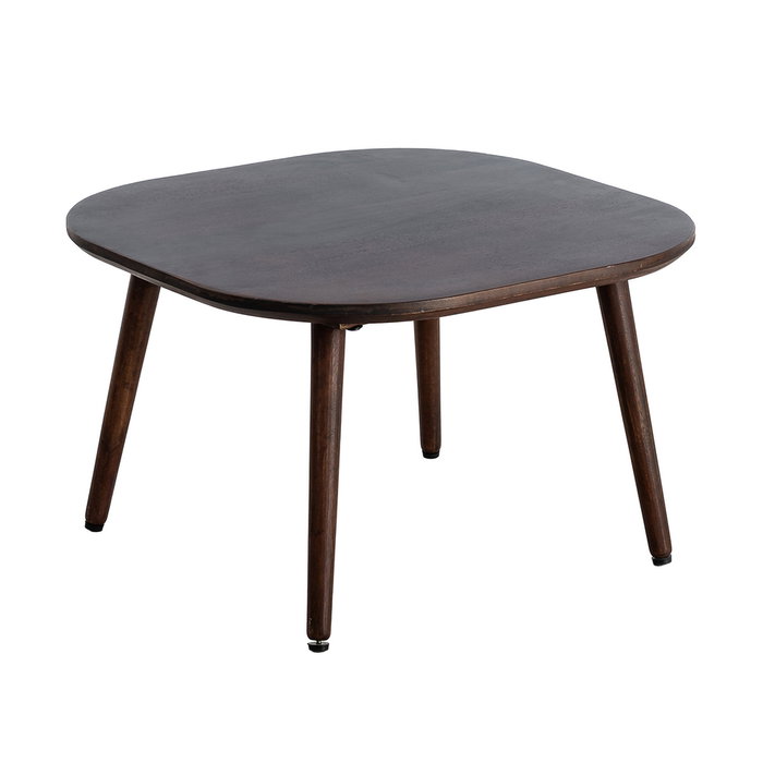 Mesita Marrón Oscuro Madera de Mango 65 X 65 X 40 cm