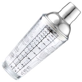 Day Coctelera de Cristal con Tapa de Acero Inoxidable 400 Ml con Recetas