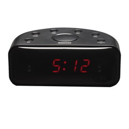 Denver CR-430 Radiodespertador con Radio FM y Pantalla LED Negro