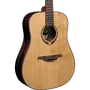 LAG Guitarra Acústica Dreadnought Tramontane 118 - Tapa de Cedro Rojo Macizo, Fondo y Laterales Khaya, Acabado Natural Brillante